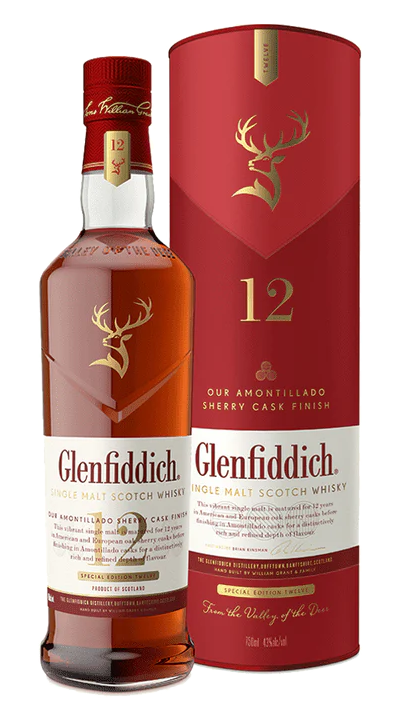 Glenfiddich 12 Year Single Malt Sherry Cask Scotch Whisky 750ml