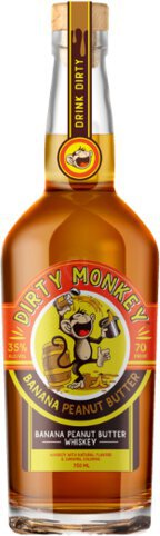 Dirty Monkey Banana Peanut Butter Whiskey 750 ml