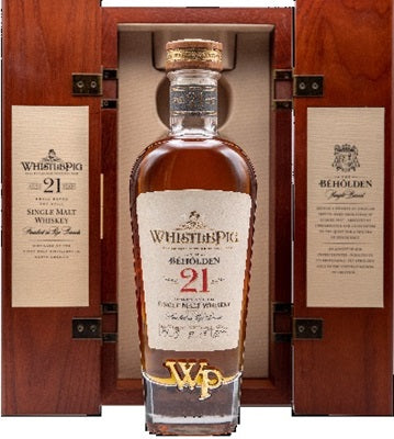 WhistlePig Beholden 21 yr Single Malt Whiskey 750ml