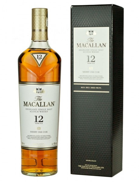 The Macallan 12 Year Sherry Oak Single Malt Scotch Whisky 750ml
