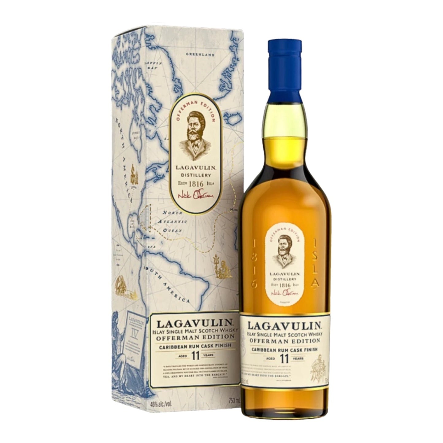 Lagavulin Offerman Edition 11 year Caribbean Rum Cask Islay single Malt Scotch 750ml