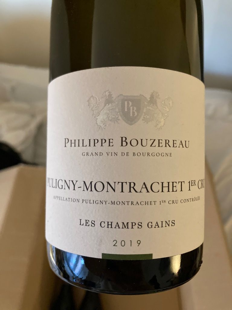 Philippe Bouzereau Puligny- Montrachet 1er Cru Les Champs Gains 2020