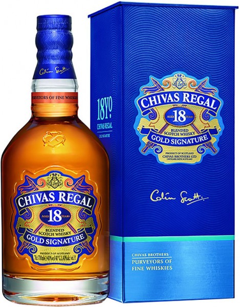 Chivas Regal Blended Scotch Whisky 18 Year Old, 750ml