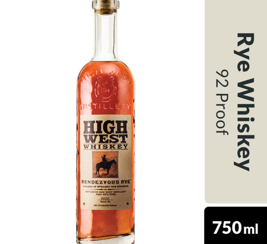 High West Whiskey Rendezvous Rye 750ml