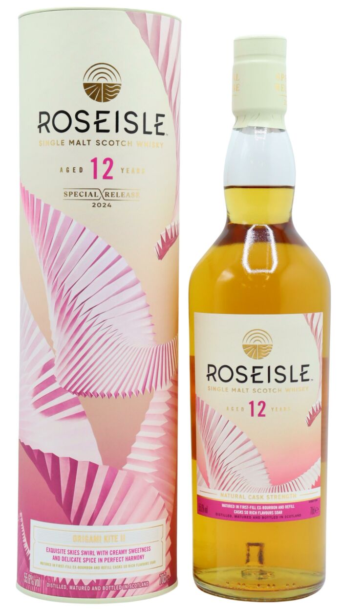 RoseIsle 12 Yr single malt Scotch Whiskey  Origami Kite II  Spec Release 2024