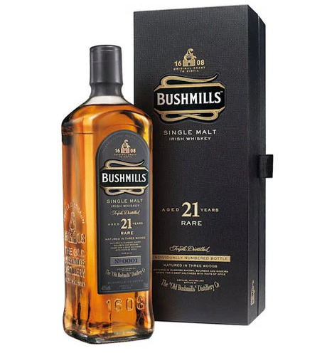 Bushmills 21-Year Single Malt Irish Whiskey 750ml